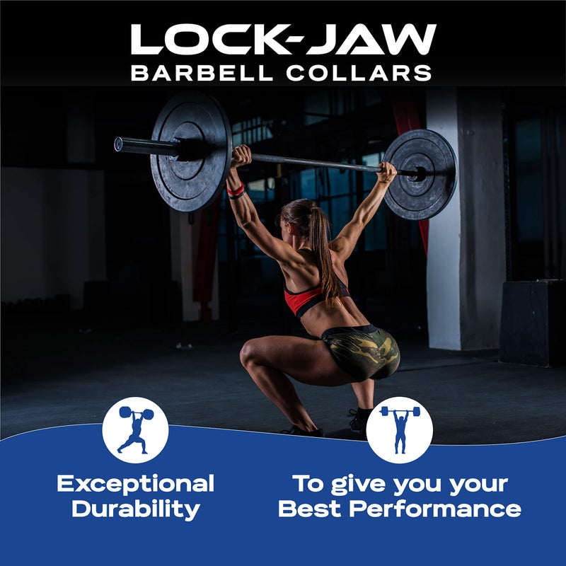 Lock-Jaw Barbell Collars Lock-Jaw OLY 2 Olympic Barbell Collar (Red) - Image 5